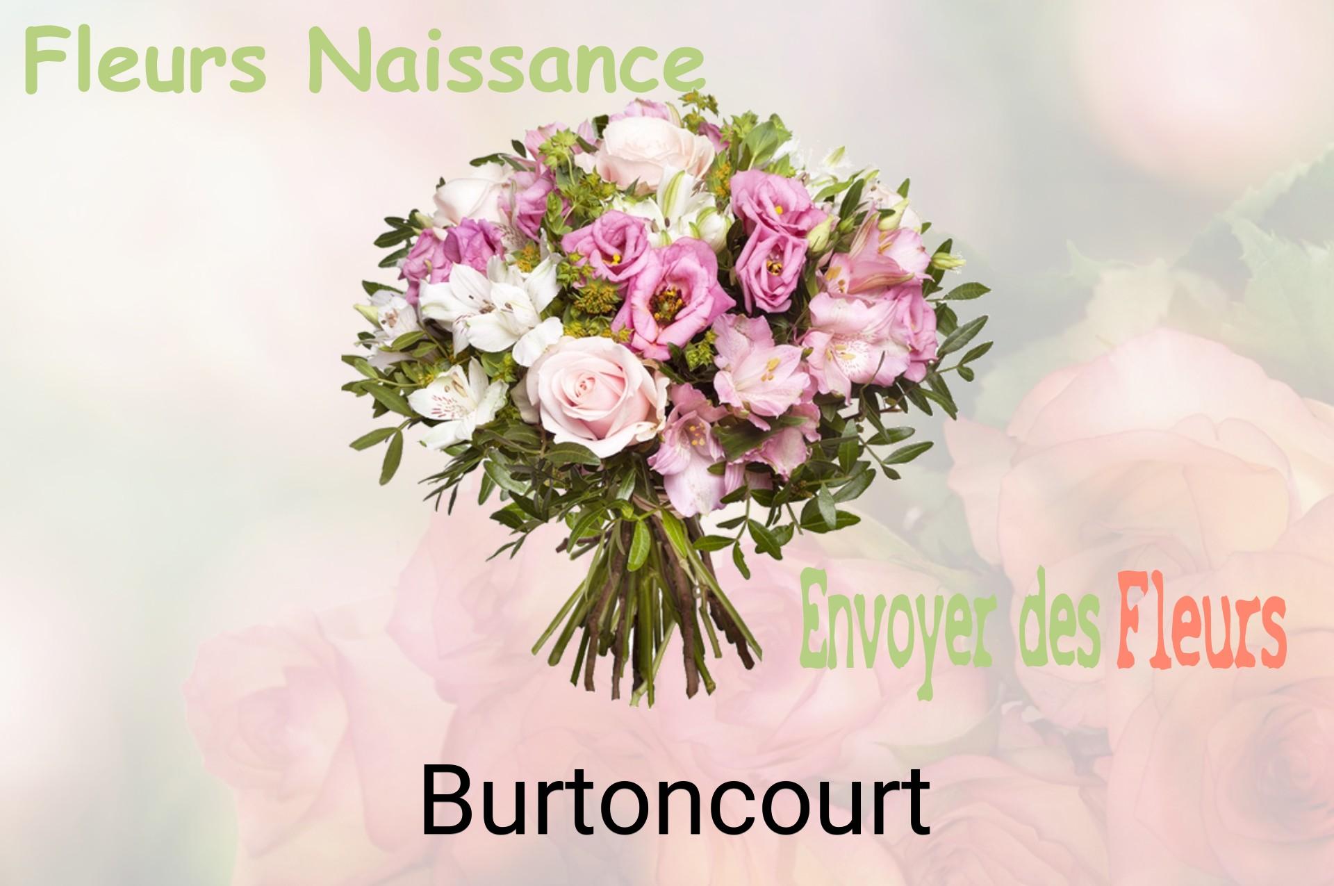 Bouquet de fleurs de naissance livré à Burtoncourt